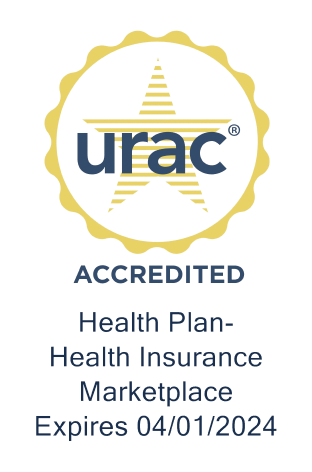 URAC Accredited | Health Plan-Health Insurance Marketplace. Expires 4/1/2024